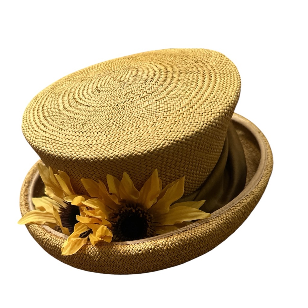 Eric Javits NWT Vintage 1990 Sunflower Straw Hat – Statement Summer Topper